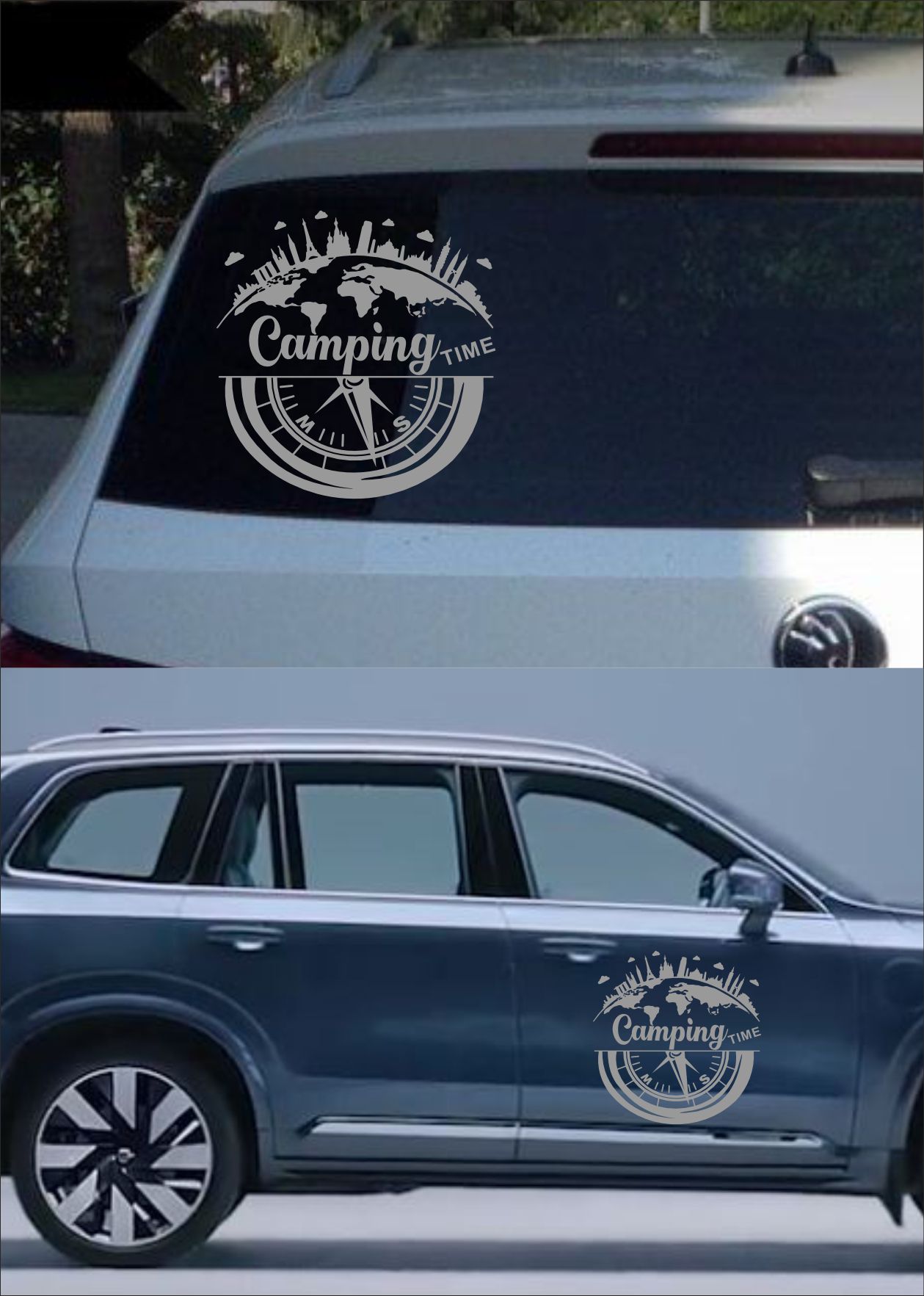 Kamp Sti̇cker, Campi̇ng Ti̇me,Off Road -4X4-Adventure Sti̇cker, Araba Oto Pi̇ckup Sti̇cker 02517 40X40 Cm 