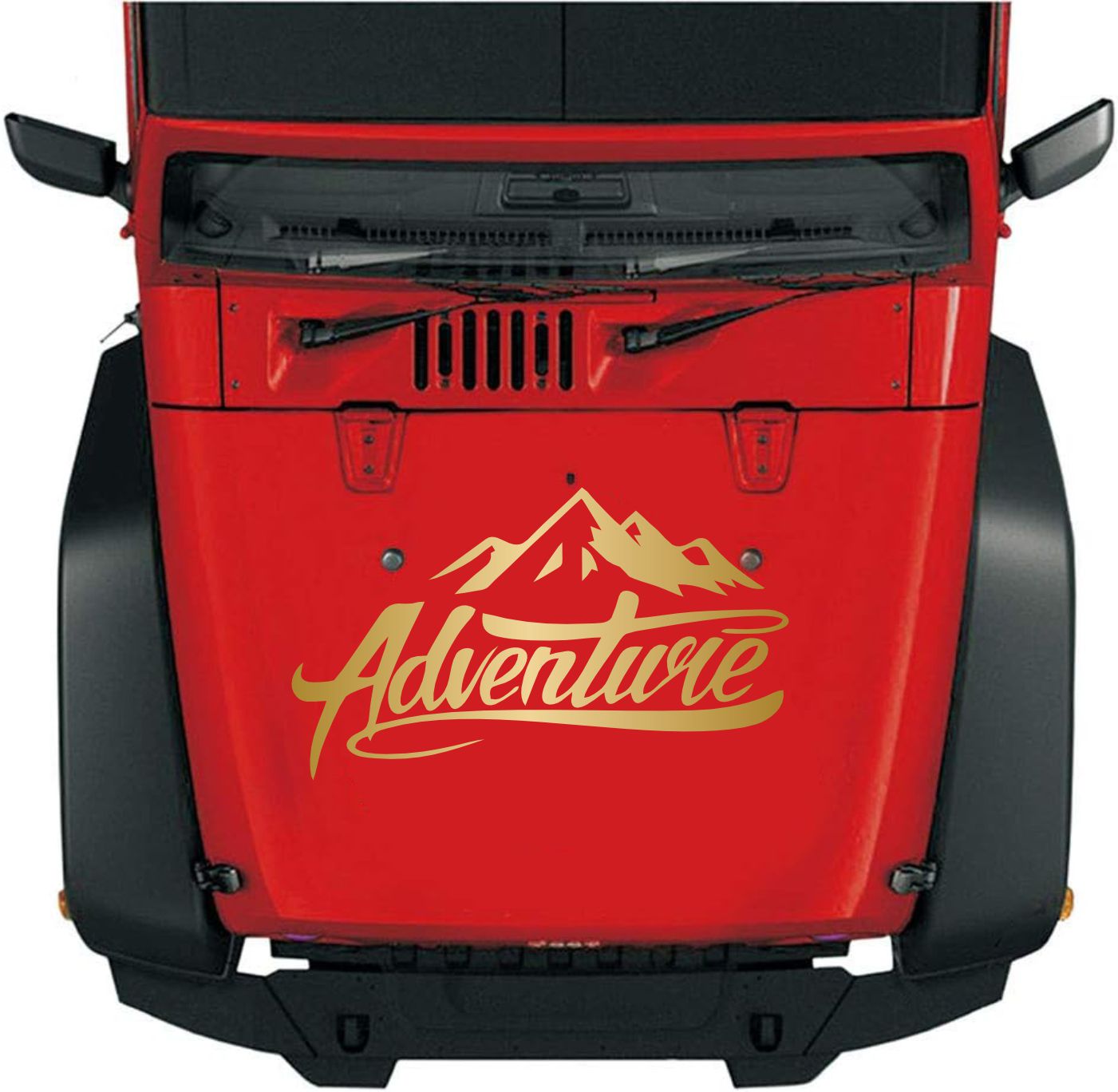 Adventure Dağ Kamp Karavan Offroad 4X4 Sti̇cker Araba Oto Motosi̇klet Karavan Sti̇cker 00007 50X29 Cm 