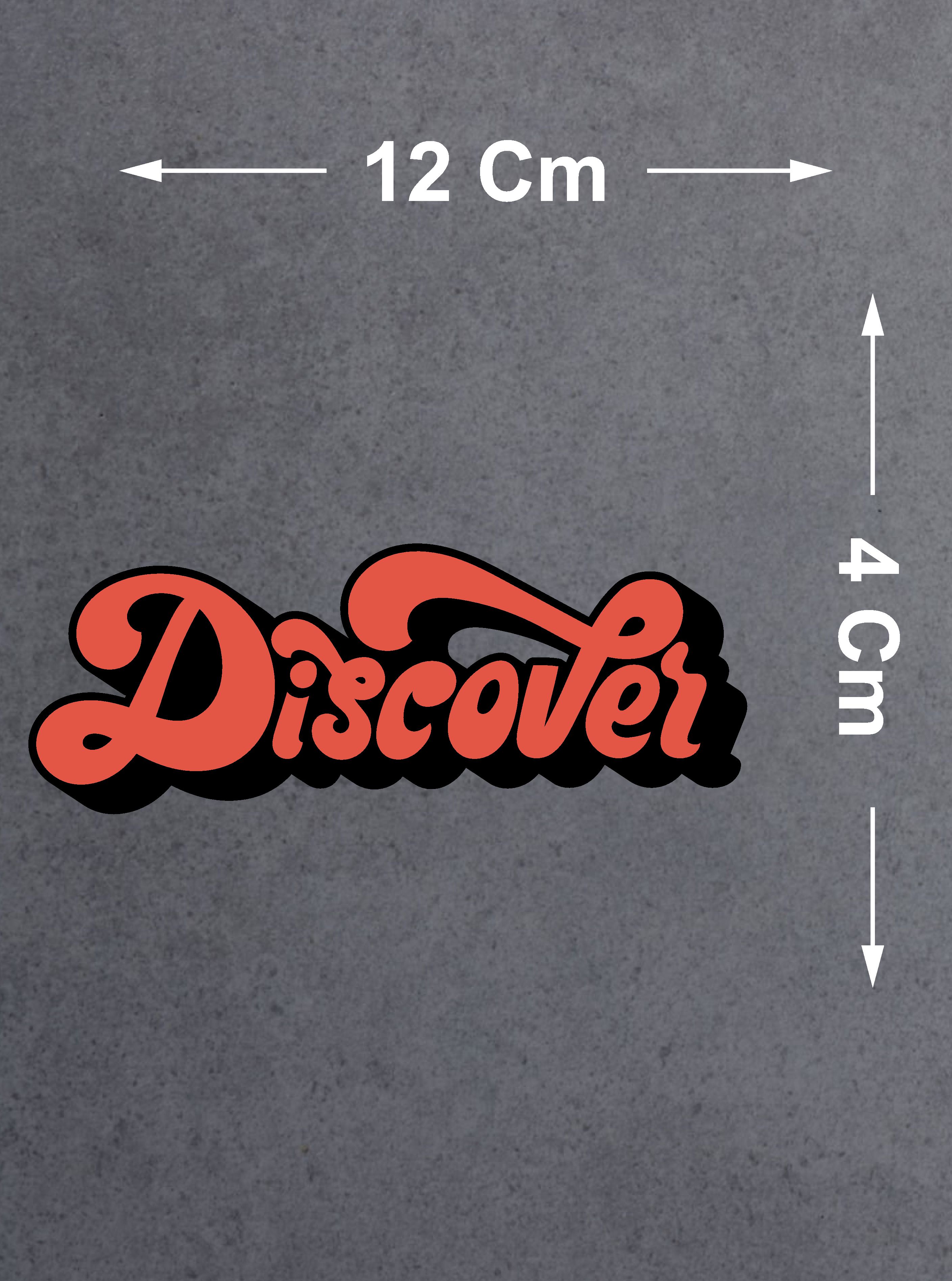 Discover Sticker - 4X4 Off Road Adventure Kamp Avcı Sticker - Araba Oto Cam Karavan Motosiklet Sticker - 00050 12X4 Cm 