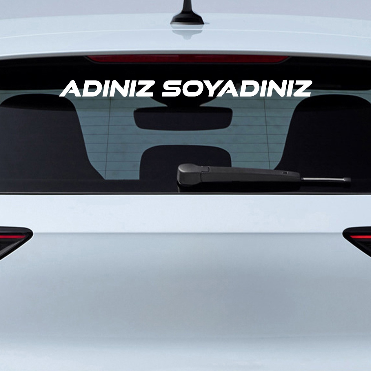 Ad Soyad Sti̇cker - İsi̇m Sti̇cker - İsi̇m Soyi̇si̇m Sti̇cker - Oto Sti̇cker - Araba Sti̇cker - 50Cm - Beyaz 