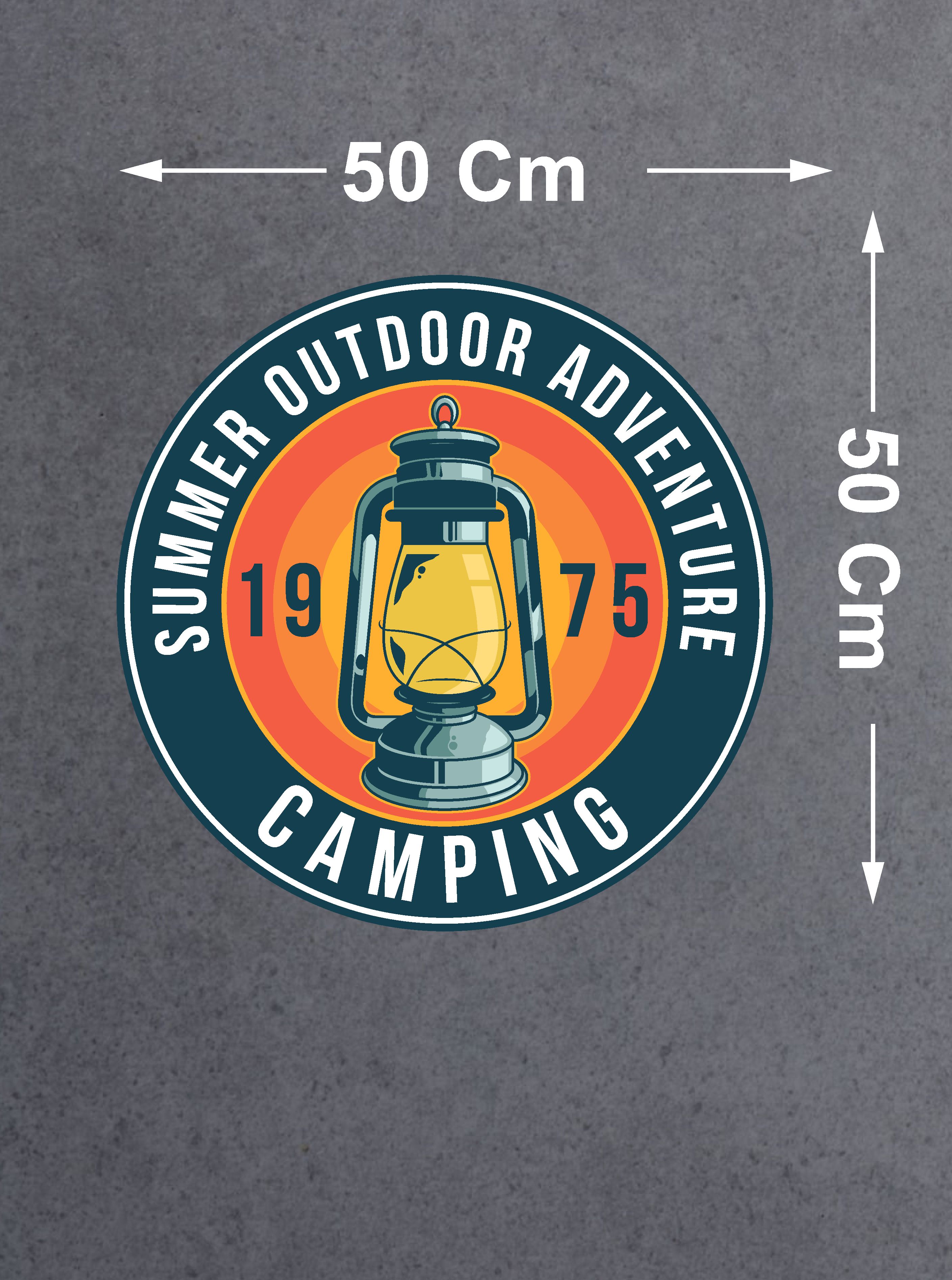 Kamp Sti̇cker, Kampçı Campi̇ng Adventure Off Road Sti̇cker, Araba Oto Pi̇ckup Karavan Sti̇cker 02023 10X10 Cm 