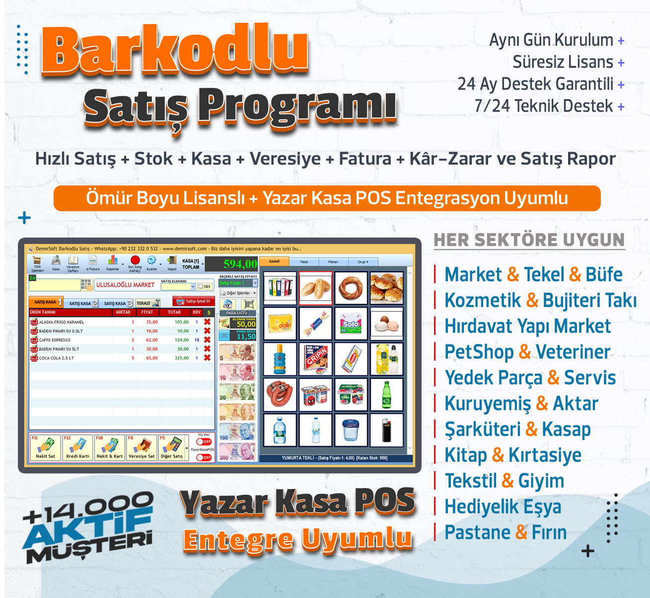 Barkodlu Satış Programı Barkod Okuyucu & Etiket Yazıcı