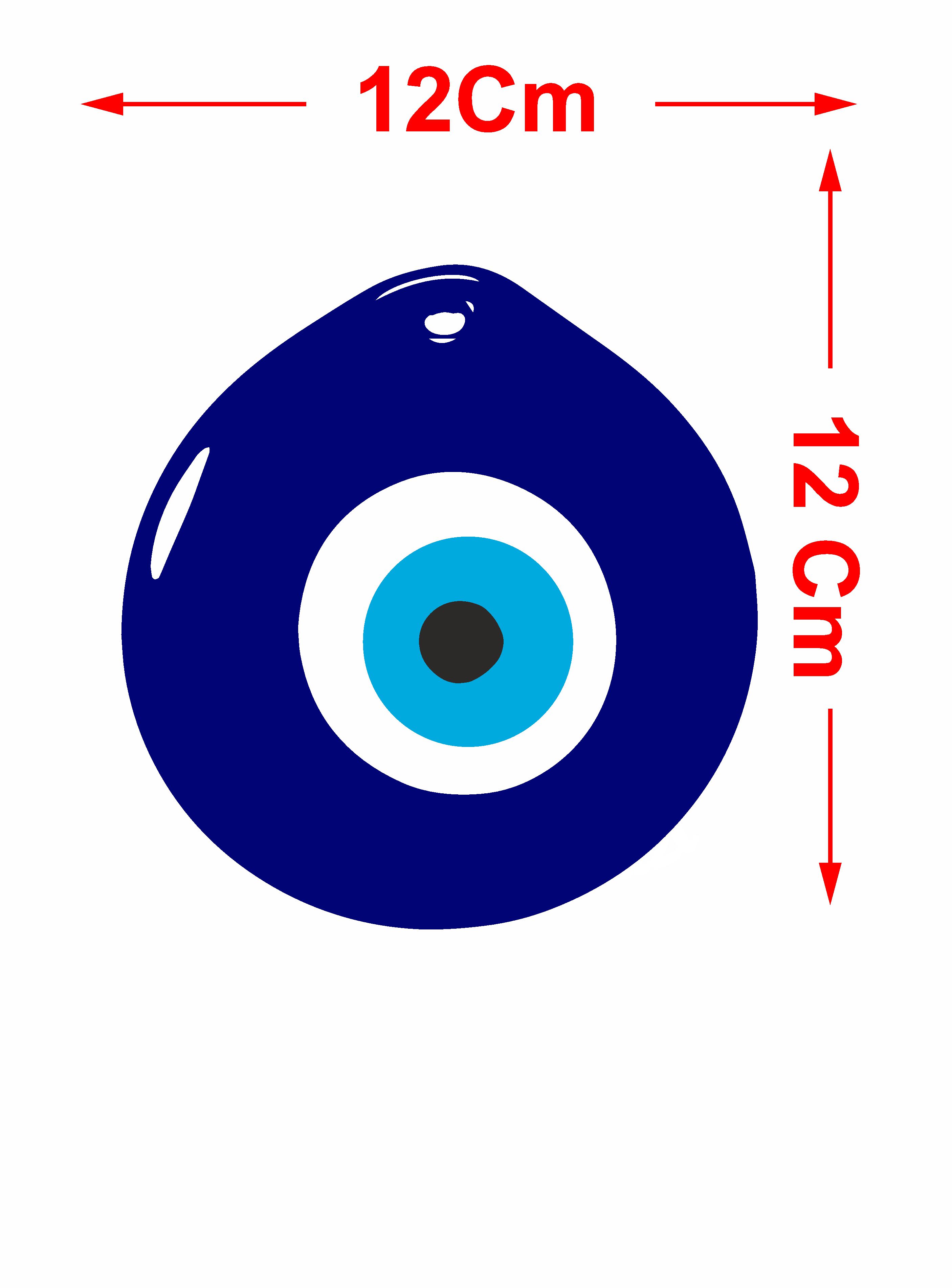 Nazar Boncuğu Sti̇cker Araba Oto Motosi̇klet Karavan Sti̇cker Eti̇ket 00005 50X50 Cm 