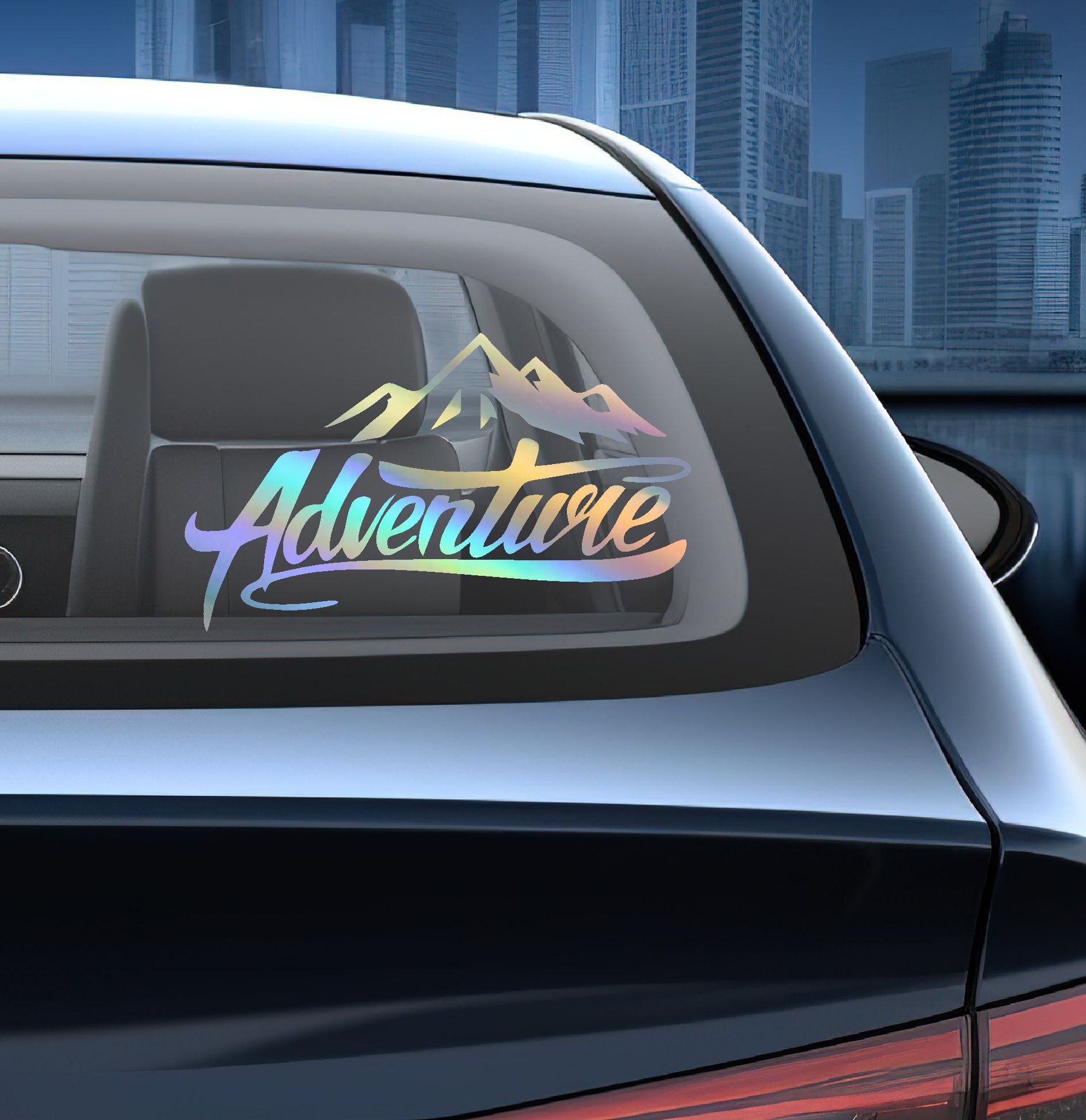 Adventure Dağ Kamp Karavan Offroad 4X4 Sti̇cker Araba Oto Motosi̇klet Karavan Sti̇cker 00007 50X29 Cm 