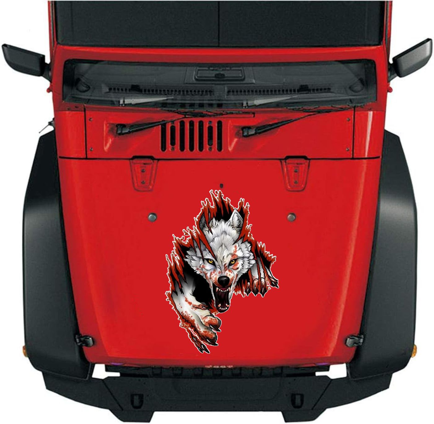 Kurt Bozkurt Göktük Börü Sti̇cker Araba Oto Motosi̇klet Karavan Sti̇cker Eti̇ket 00004 50X35 Cm 