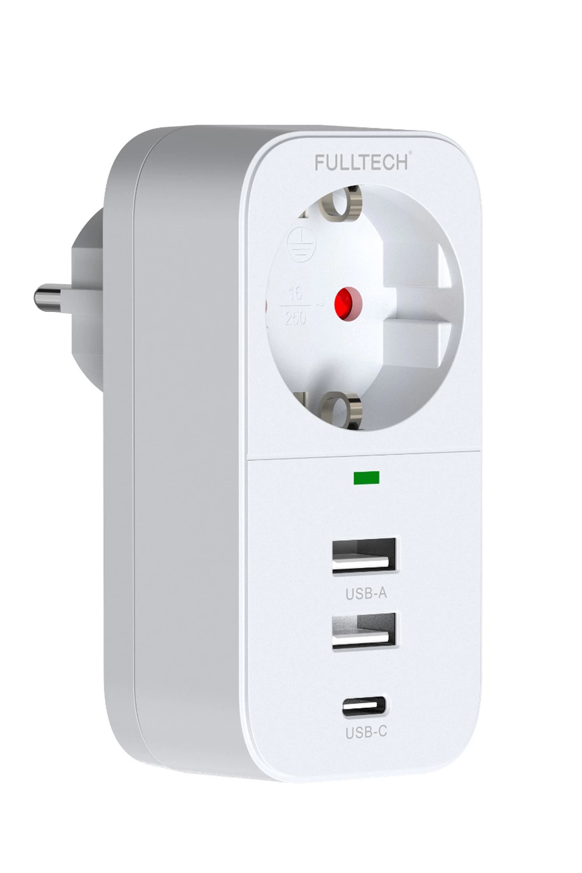 Evimdeyokyok 2.4A Çıkışlı 2Xusb 1Xtype-C Tekli Priz Ftr-17