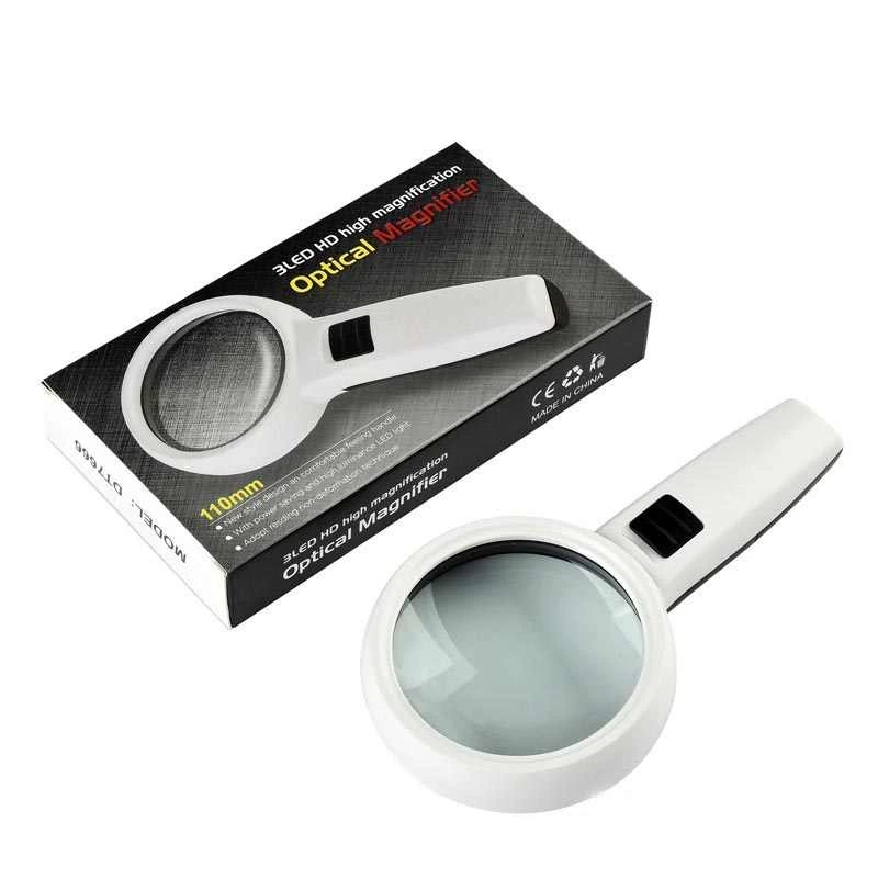 Evimdeyokyok 3 Ledli 5X95Mm & 10X19Mm El Büyüteç, Takı, Okuma,Para Kontrol Için Dt7665
