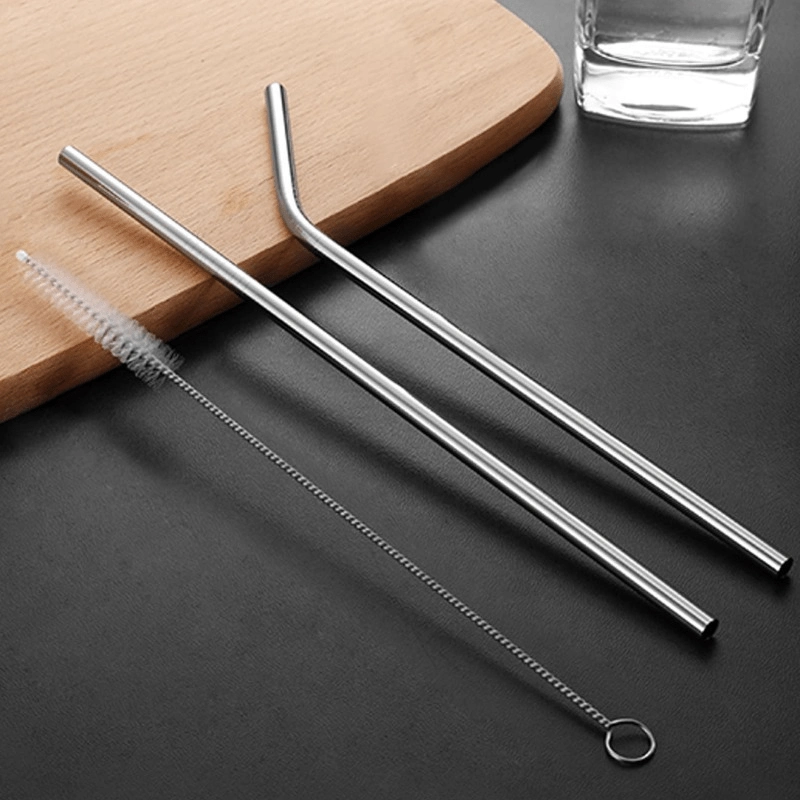 Evimdeyokyok 3 Parça Paslanmaz Çelik Pipet Seti