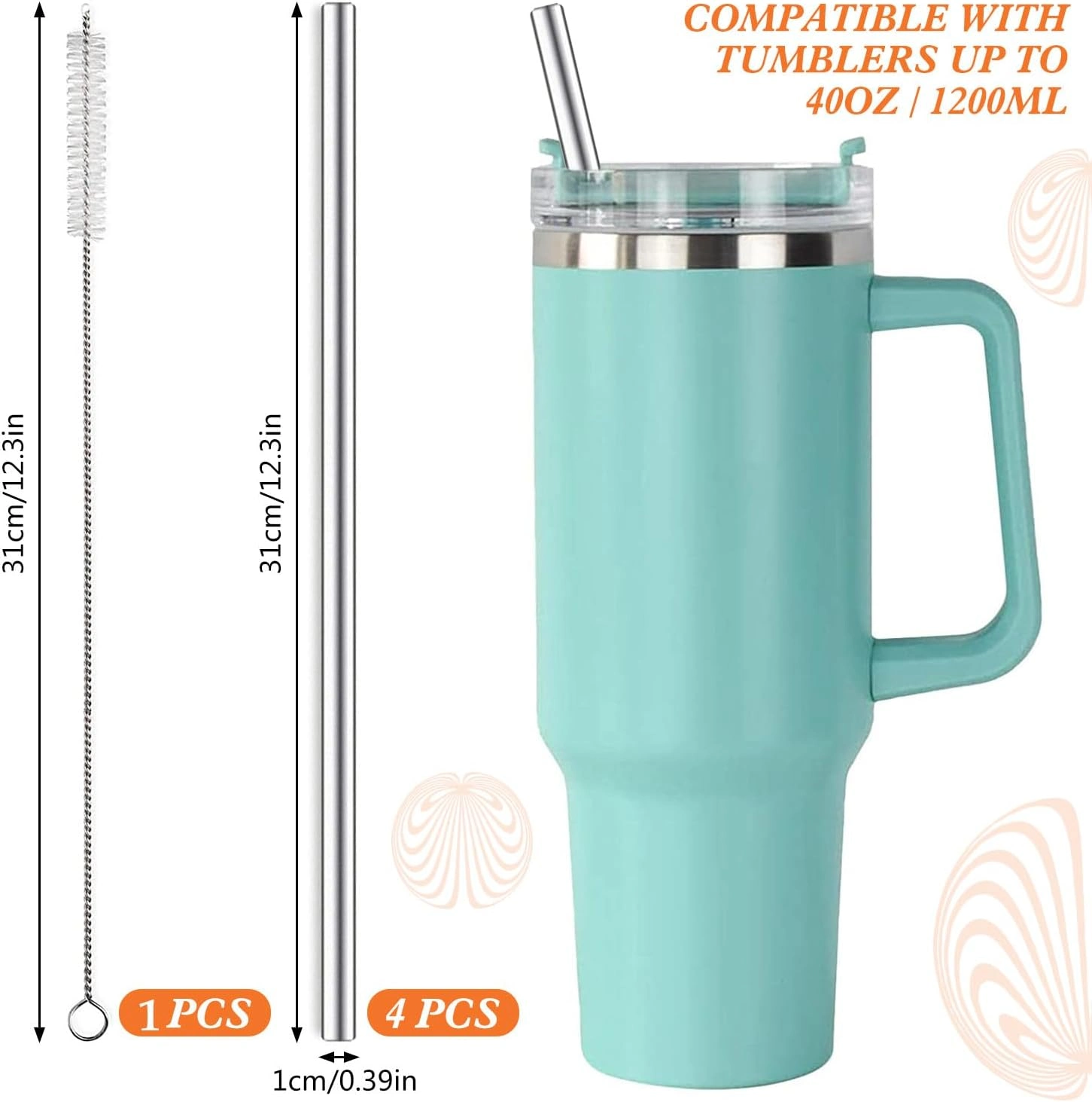 Evimdeyokyok 3 Parça Paslanmaz Çelik Pipet Seti