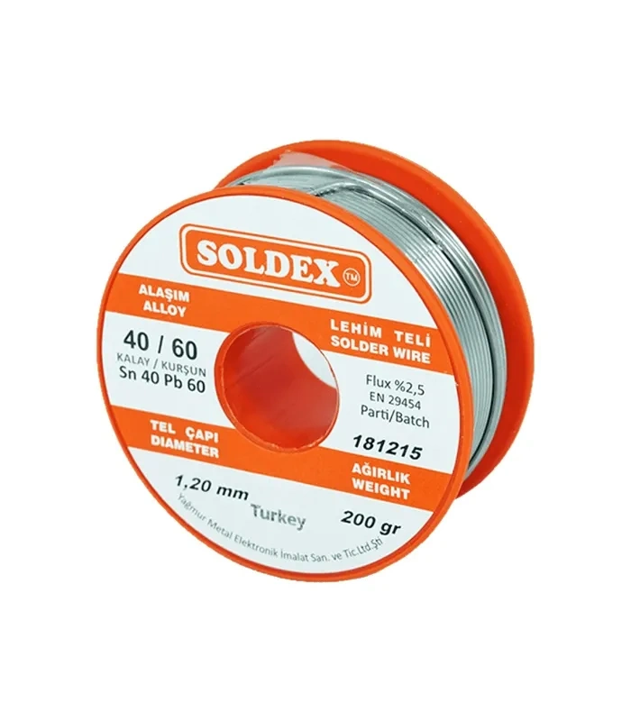 Evimdeyokyok 40-60 Lehim Teli 200 Gr 1.2 Mm - Sn40 / Pb60