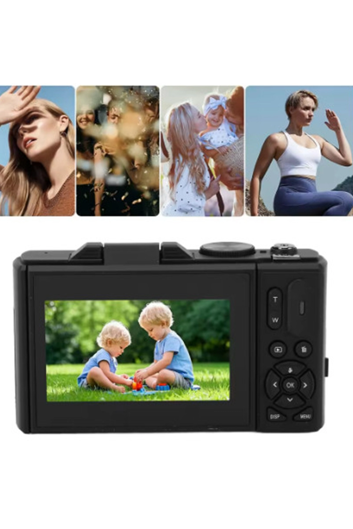 Evimdeyokyok 5K 75Mp Hd Dijital Kamera 18X Dijital Zoom, Flaşlı,3.0 İnç Ekranlı Fotoğraf Makinesi