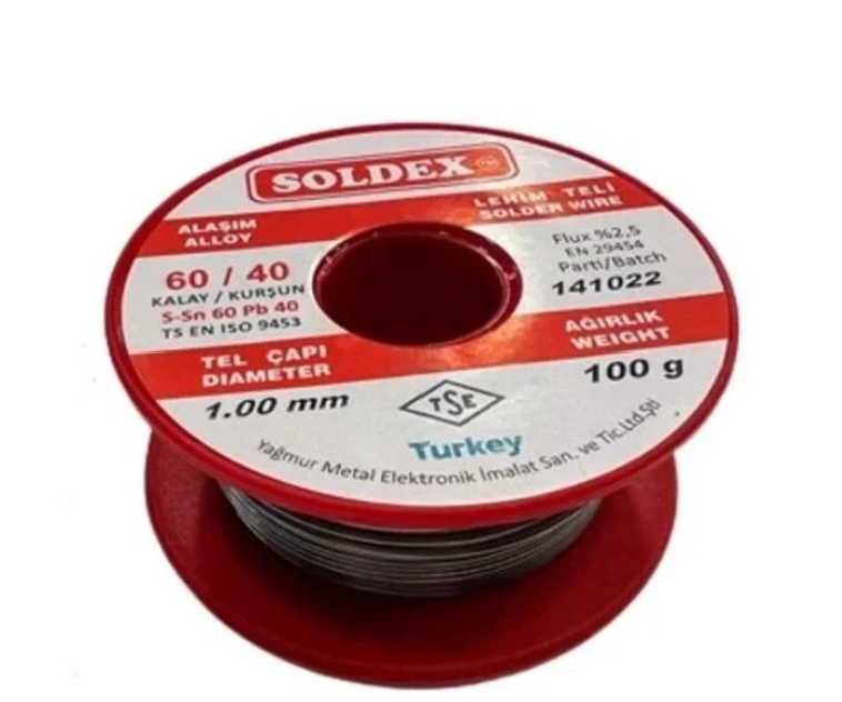 Evimdeyokyok 60/40 Lehim Teli 100 Gr 1,00 Mm (Sn60 / Pb40)