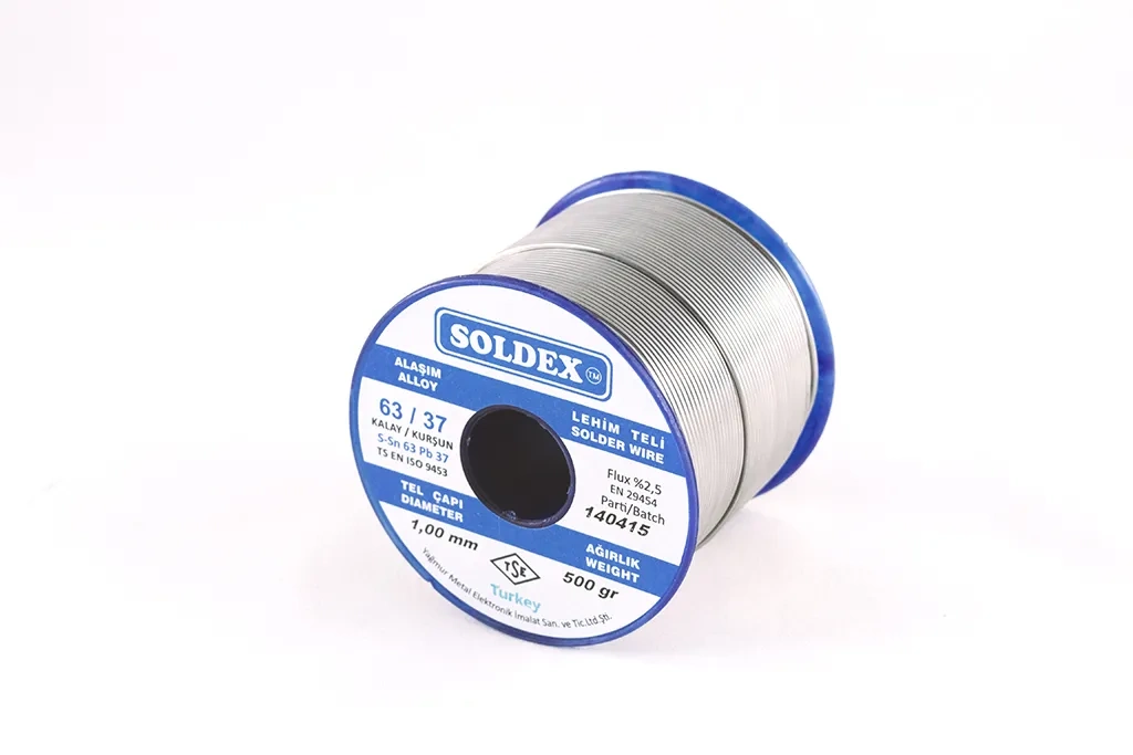 Evimdeyokyok 63-37, 500 Gr 3 Mm - Pastasız Vitray Lehim Teli, Sn63 - Pb37