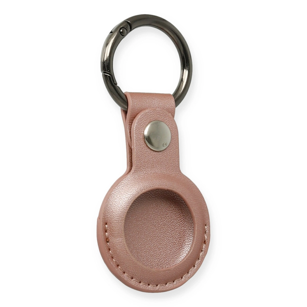 Evimdeyokyok Airtag Anahtarlık Deri Kılıf - Rose Gold