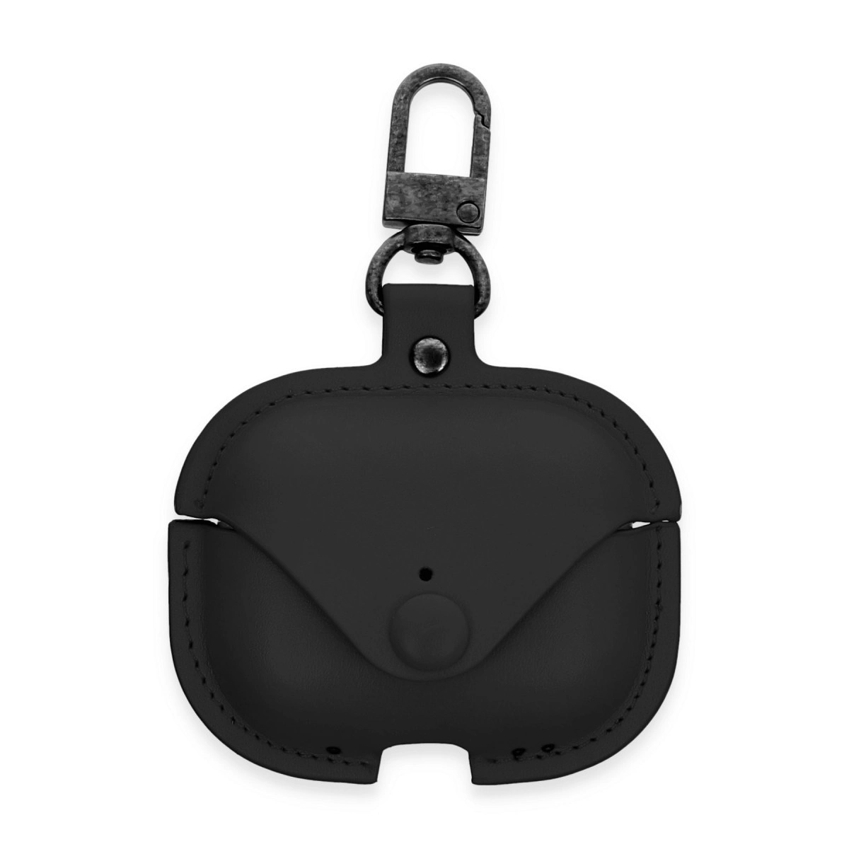Evimdeyokyok Apple Airpods Pro 2 (2.Nesil) Çanta Deri Kılıf - Siyah