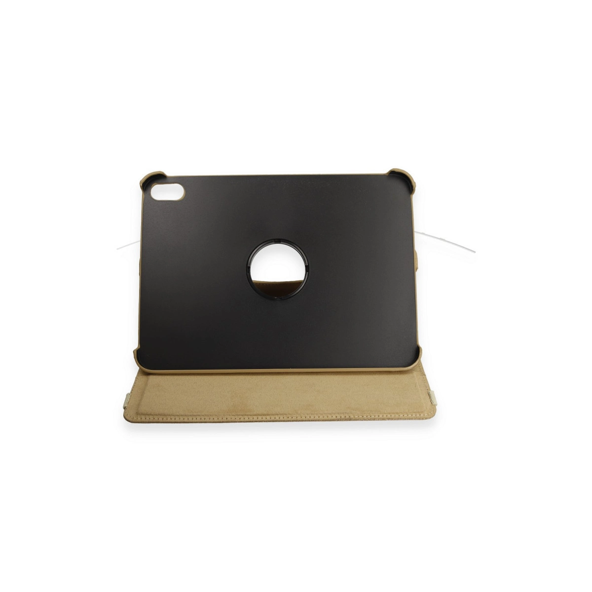 Evimdeyokyok Apple İpad 2022 10.9 (10.Nesil) Kılıf 360 Tablet Deri Kılıf - Gold
