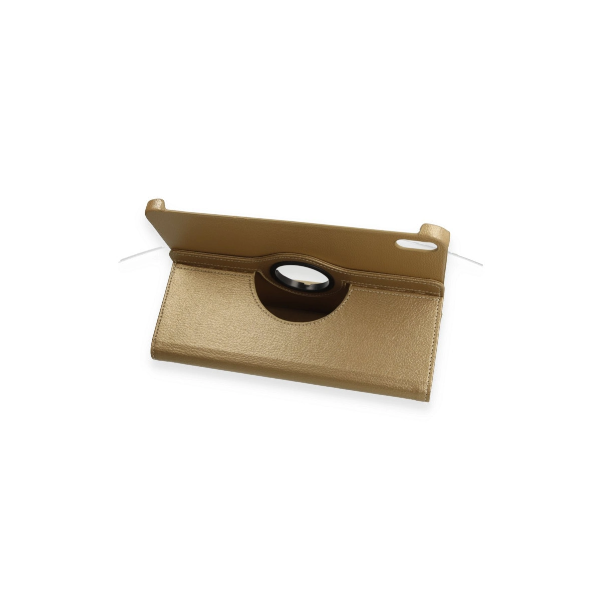 Evimdeyokyok Apple İpad 2022 10.9 (10.Nesil) Kılıf 360 Tablet Deri Kılıf - Gold