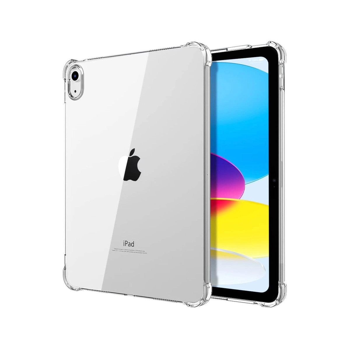 Evimdeyokyok Apple İpad 2022 10.9 (10.Nesil) Kılıf Anti Shock Tablet Silikon - Şeffaf