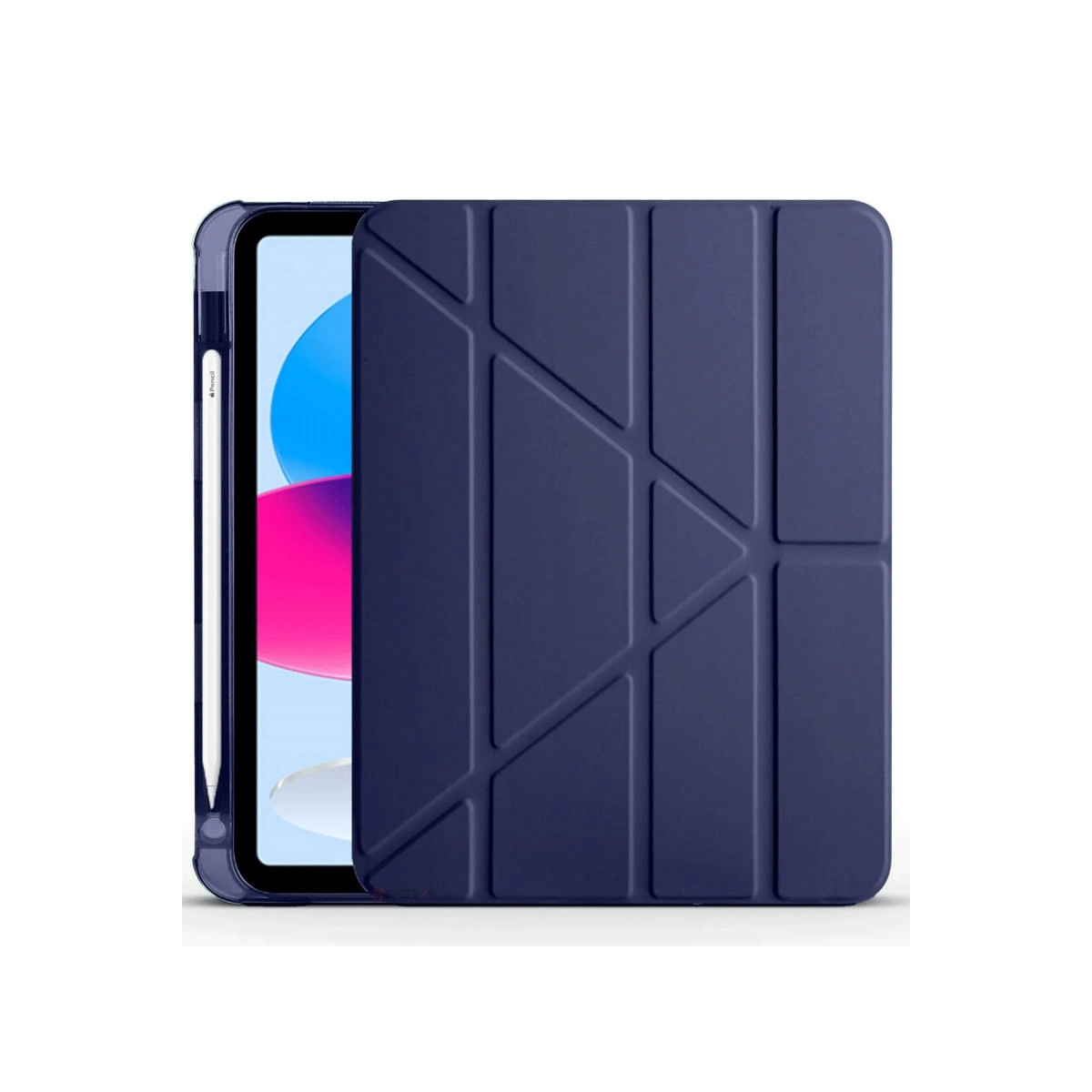 Evimdeyokyok Apple İpad 2022 10.9 (10.Nesil) Kılıf Kalemlikli Mars Tablet Kılıfı - Lacivert