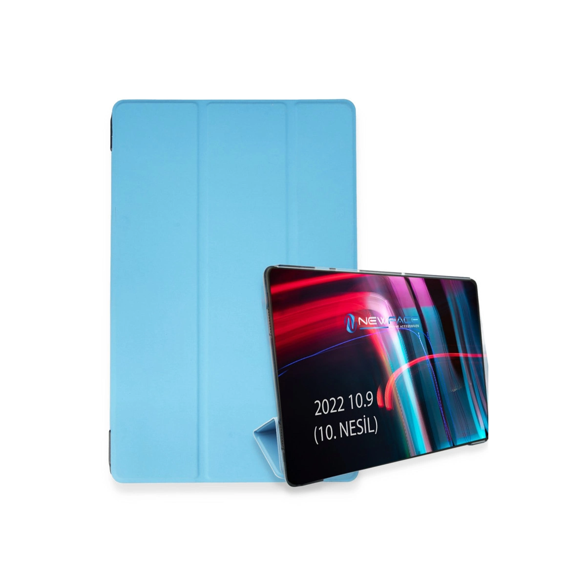 Evimdeyokyok Apple İpad 2022 10.9 (10.Nesil) Kılıf Tablet Smart Kılıf - Açık Mavi
