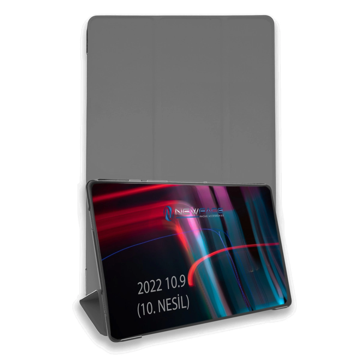 Evimdeyokyok Apple İpad 2022 10.9 (10.Nesil) Kılıf Tablet Smart Kılıf - Koyu Gri