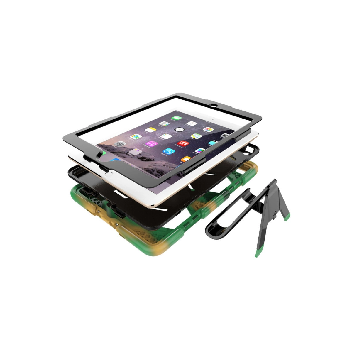 Evimdeyokyok Apple İpad 5 Air 9.7 Kılıf Griffin Tablet Kapak - Kamuflaj