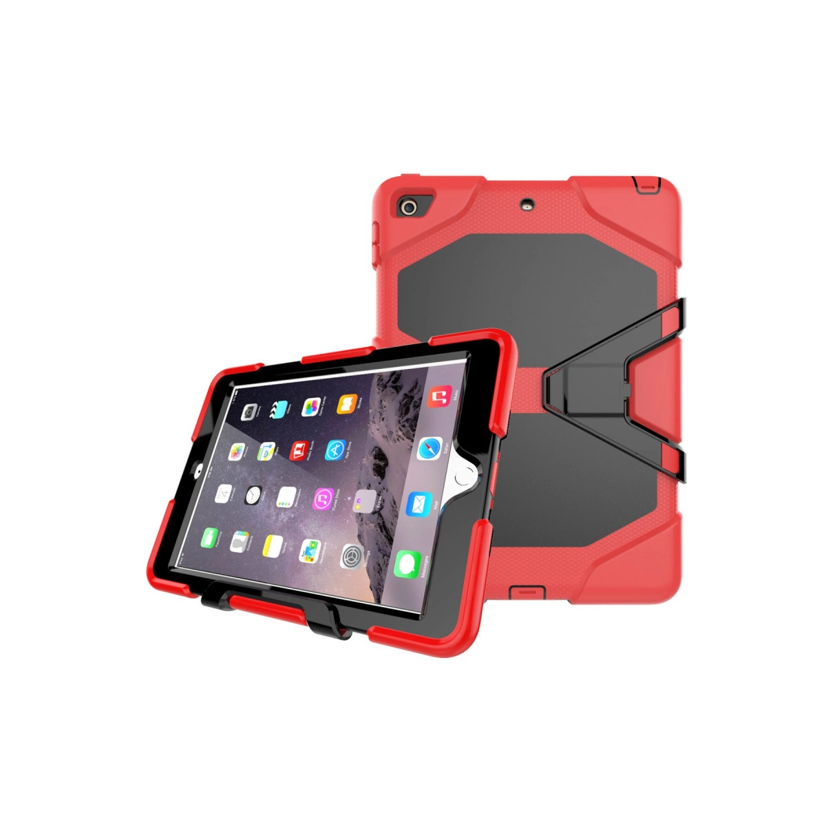Evimdeyokyok Apple İpad 5 Air 9.7 Kılıf Griffin Tablet Kapak - Kırmızı