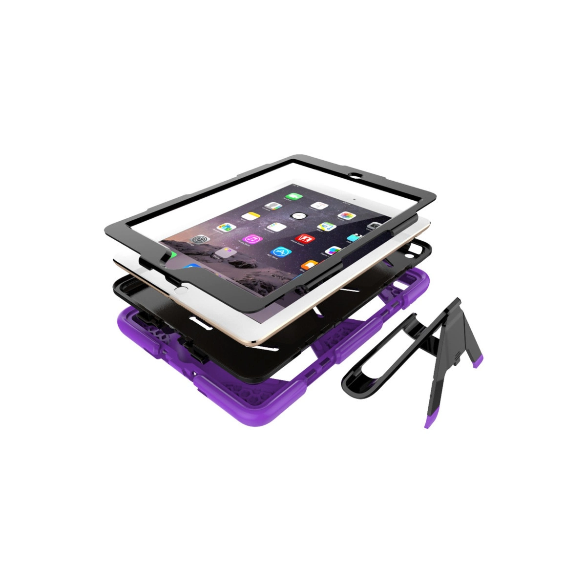 Evimdeyokyok Apple İpad 5 Air 9.7 Kılıf Griffin Tablet Kapak - Mor
