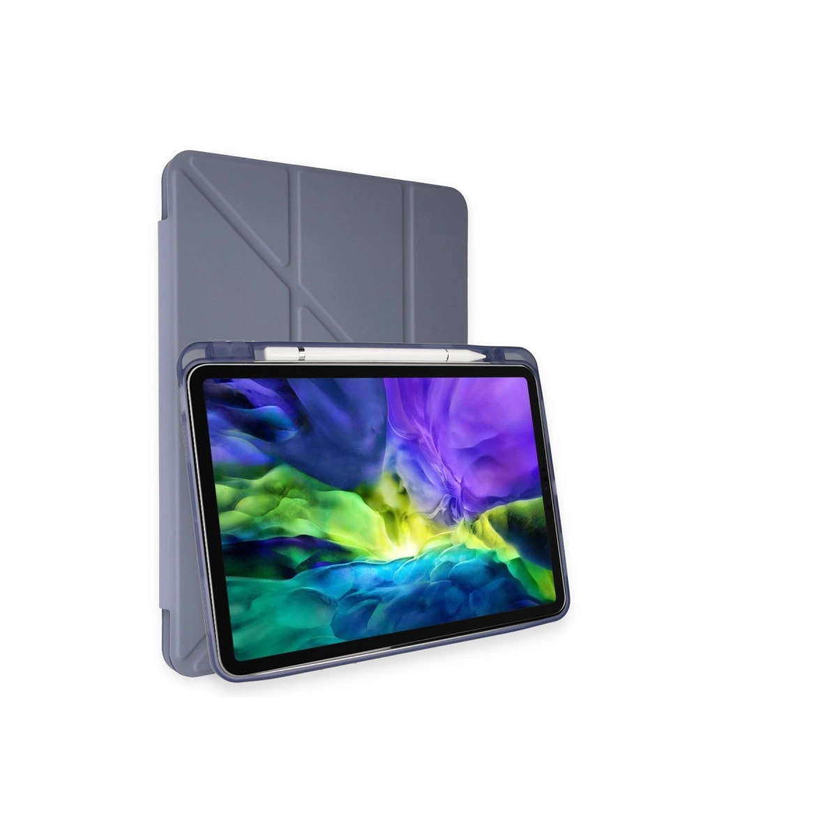 Evimdeyokyok Apple İpad Air 4 10.9 Kılıf Kalemlikli Mars Tablet Kılıfı - Lavender