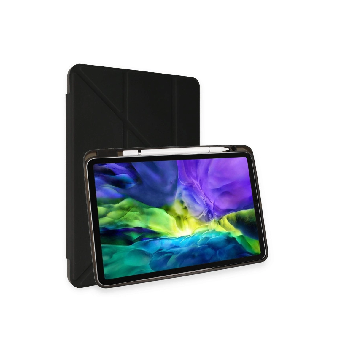 Evimdeyokyok Apple İpad Air 4 10.9 Kılıf Kalemlikli Mars Tablet Kılıfı - Siyah