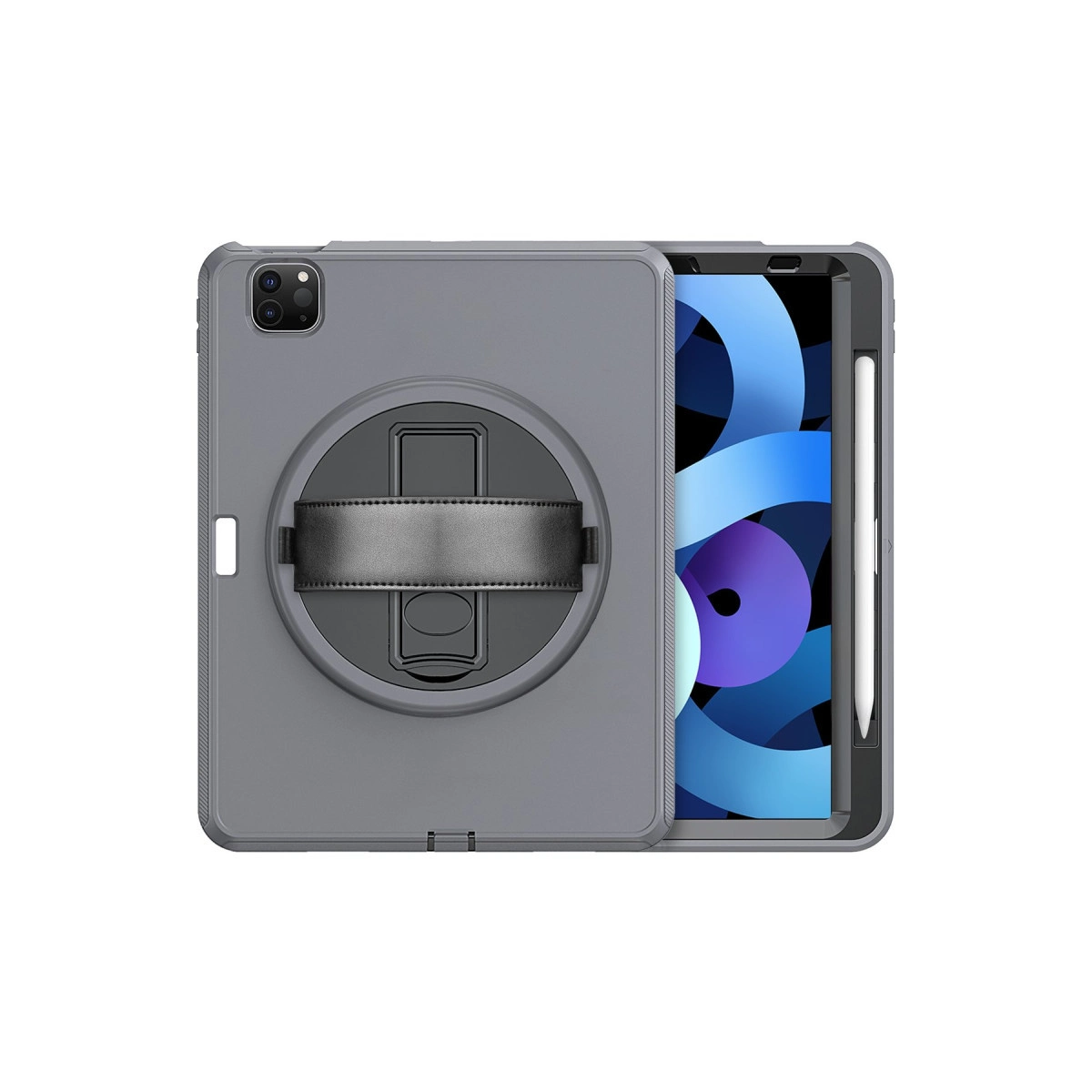 Evimdeyokyok Apple İpad Pro 11 (2018) Kılıf Hand Strap Tablet Kılıfı - Gri