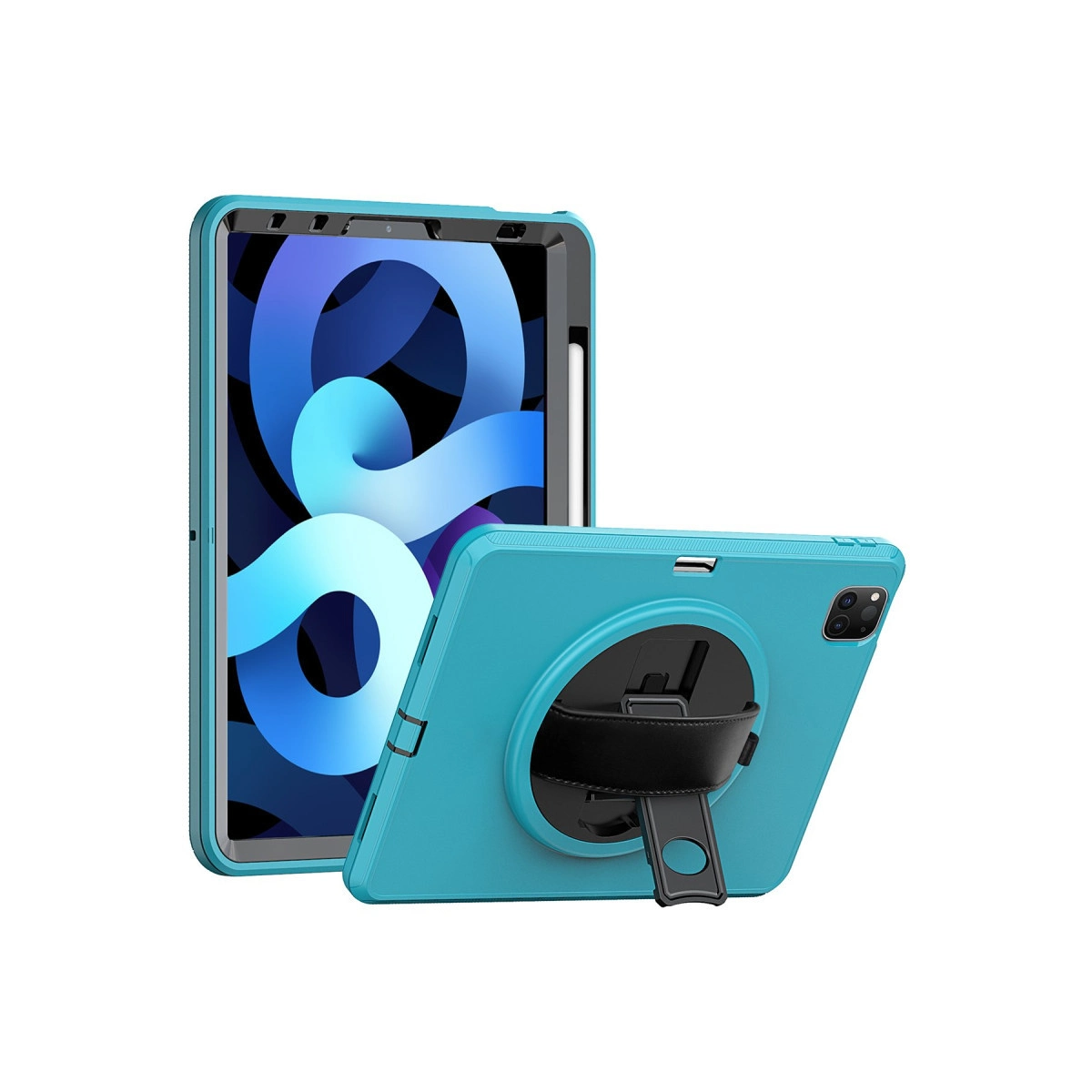 Evimdeyokyok Apple İpad Pro 11 (2018) Kılıf Hand Strap Tablet Kılıfı - Turkuaz