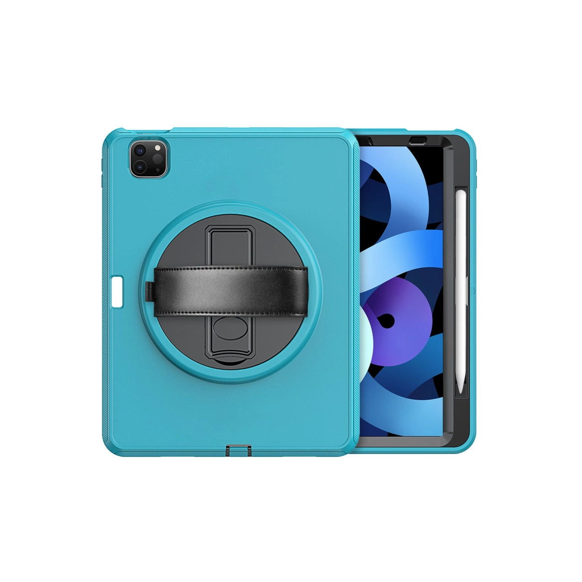 Evimdeyokyok Apple İpad Pro 11 (2018) Kılıf Hand Strap Tablet Kılıfı - Turkuaz
