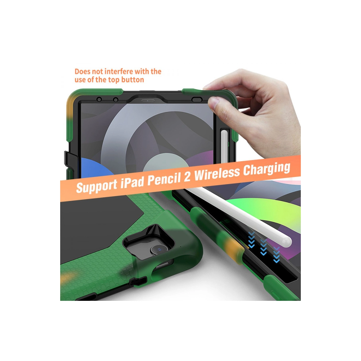 Evimdeyokyok Apple İpad Pro 11 (2020) Kılıf Griffin Tablet Kapak - Kamuflaj
