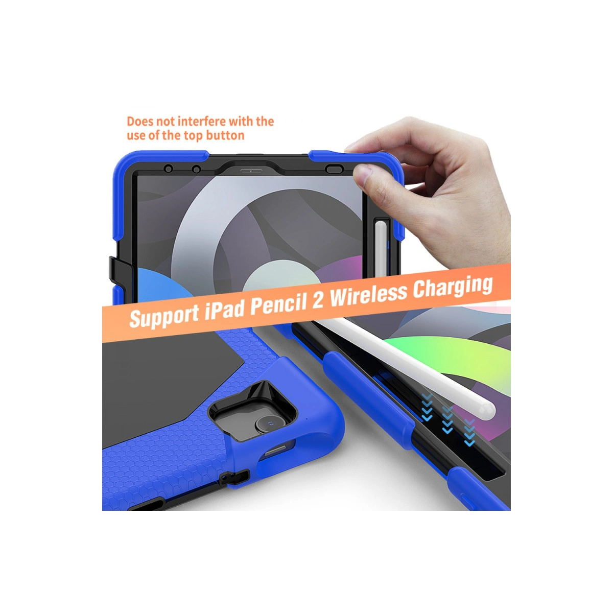 Evimdeyokyok Apple İpad Pro 11 (2020) Kılıf Griffin Tablet Kapak - Mavi