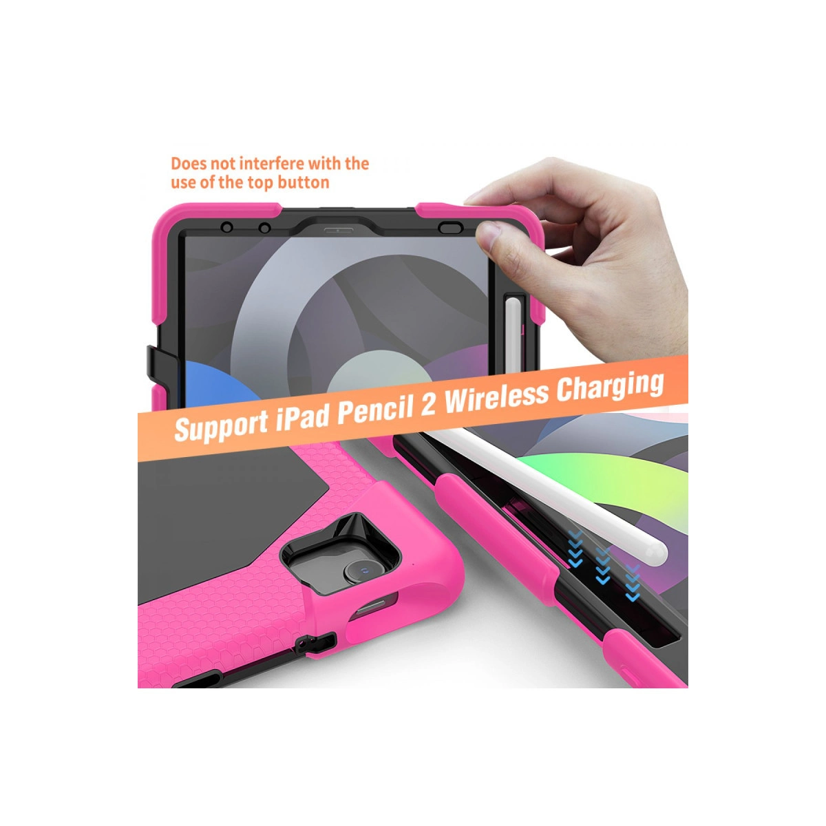 Evimdeyokyok Apple İpad Pro 11 (2020) Kılıf Griffin Tablet Kapak - Pembe