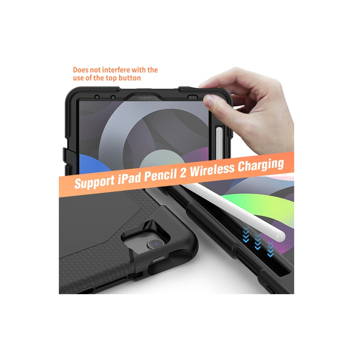 Evimdeyokyok Apple İpad Pro 11 (2020) Kılıf Griffin Tablet Kapak - Siyah