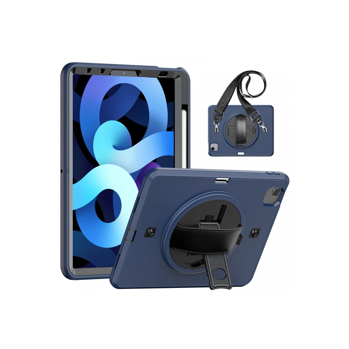 Evimdeyokyok Apple İpad Pro 11 (2020) Kılıf Strap-C Otterbox Tablet Kapak - Lacivert