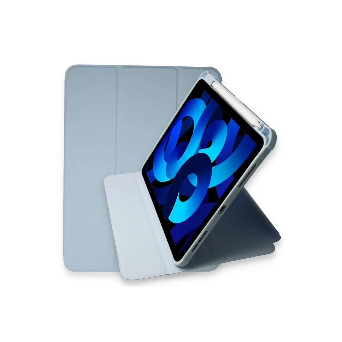 Evimdeyokyok Apple İpad Pro 11 (2021) Kılıf Ling 360 Kalemlikli Tablet Kılıf - Mavi