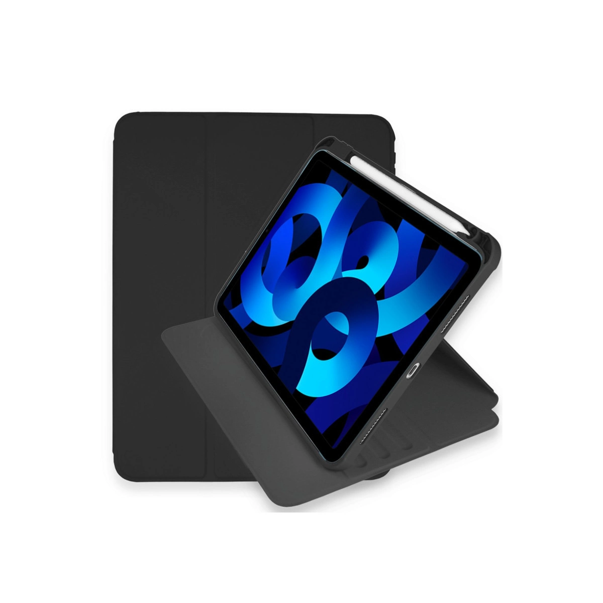 Evimdeyokyok Apple İpad Pro 11 (2021) Kılıf Ling 360 Kalemlikli Tablet Kılıf - Siyah