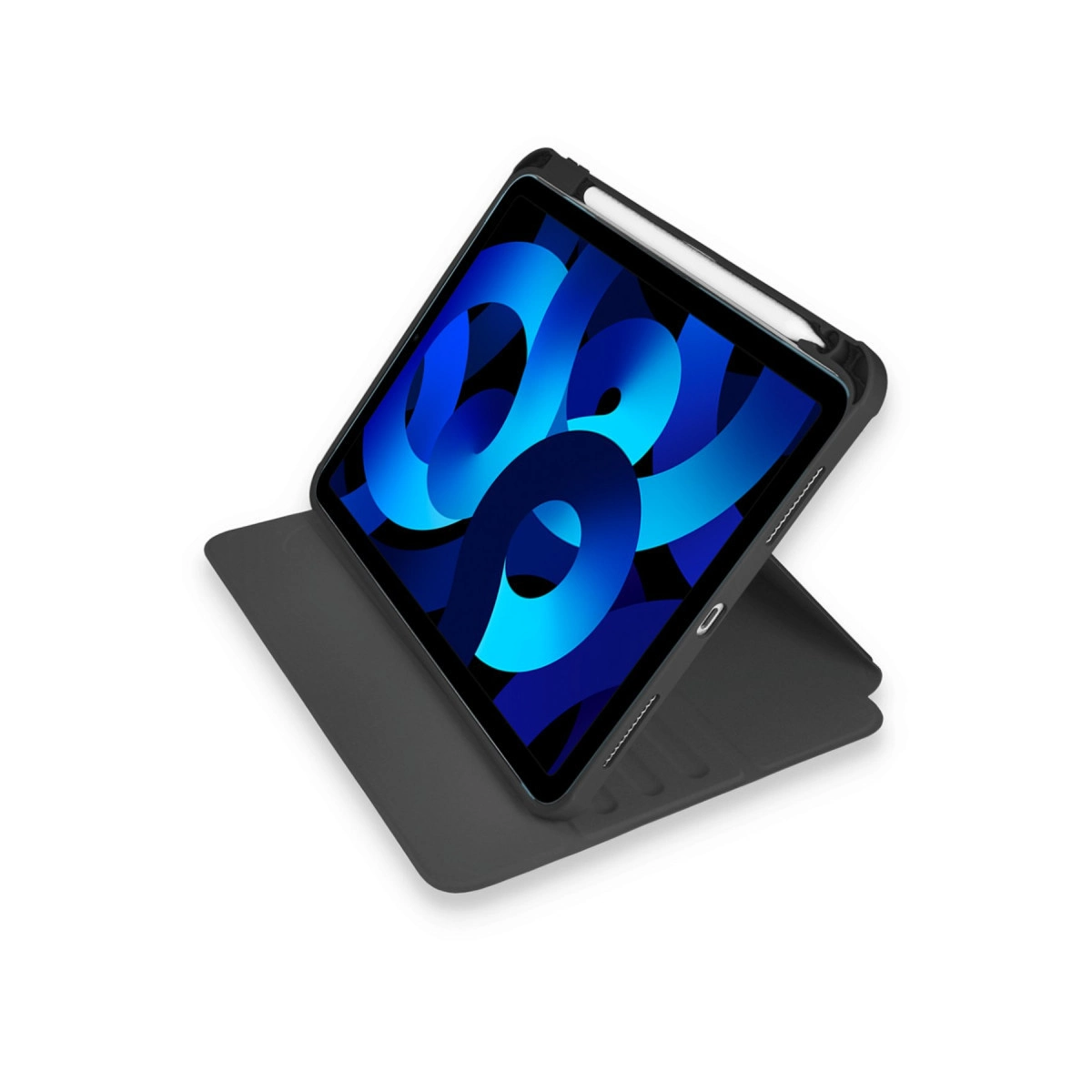 Evimdeyokyok Apple İpad Pro 11 (2021) Kılıf Ling 360 Kalemlikli Tablet Kılıf - Siyah