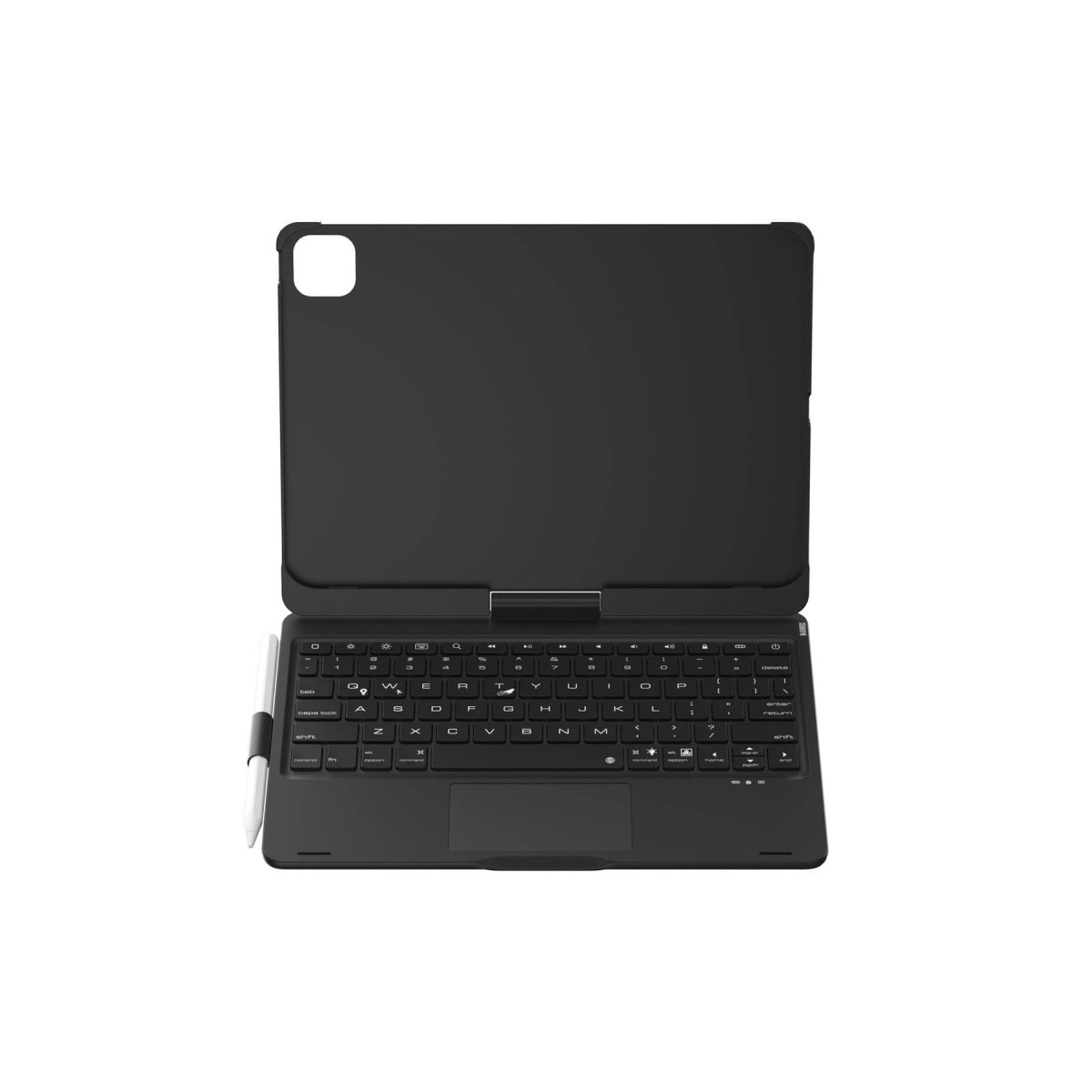 Evimdeyokyok Apple İpad Pro 11 (2024) F11 Ats Kılıf Magic Dönen Klavyeli Tablet Kılıf - Siyah