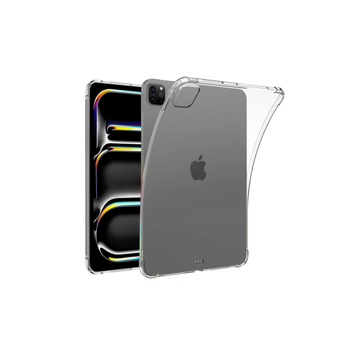 Evimdeyokyok Apple İpad Pro 11 (2024) Kılıf Anti Shock Tablet Silikon - Şeffaf