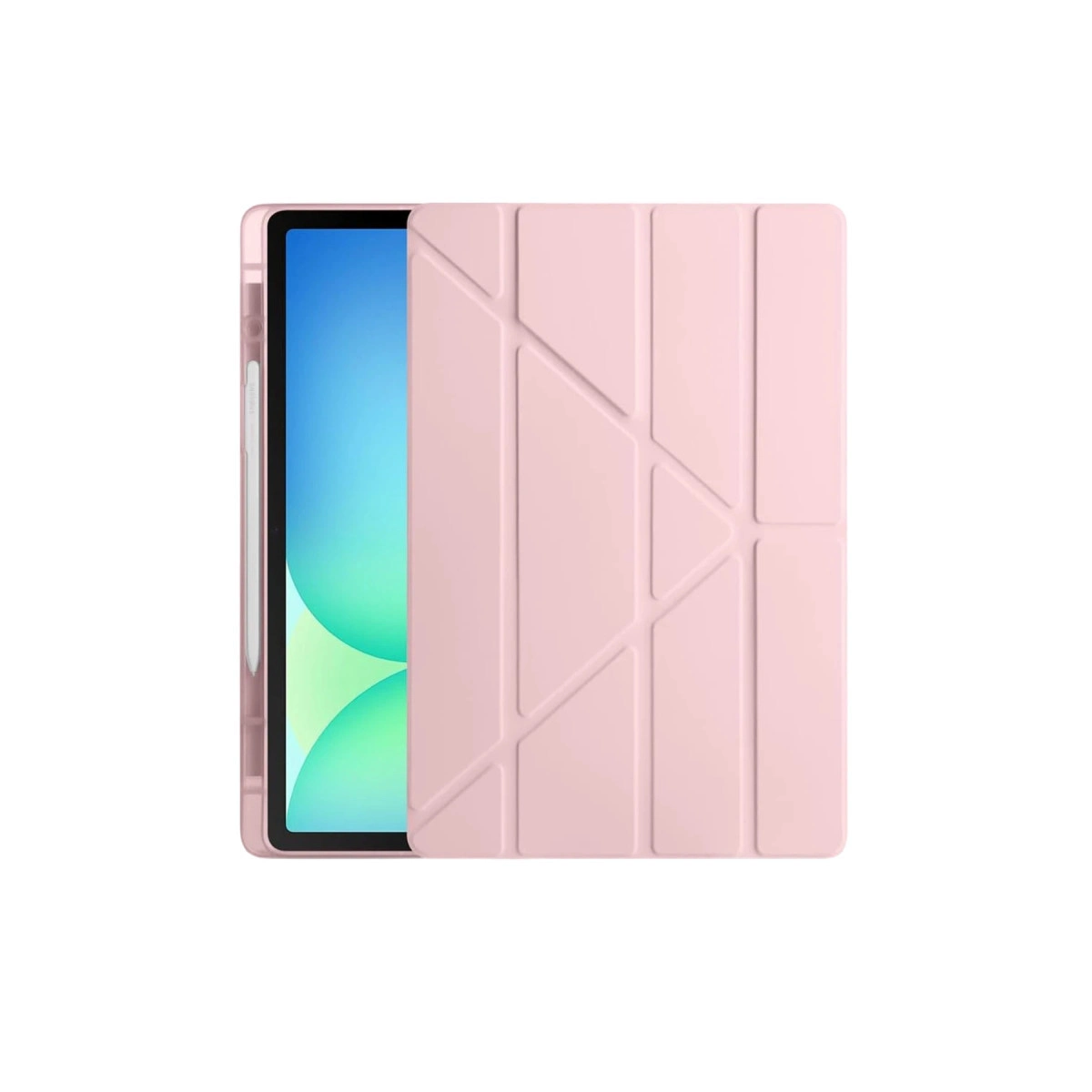 Evimdeyokyok Apple İpad Pro 11 (2024) Kılıf Kalemlikli Hugo Tablet Kılıfı - Rose Gold