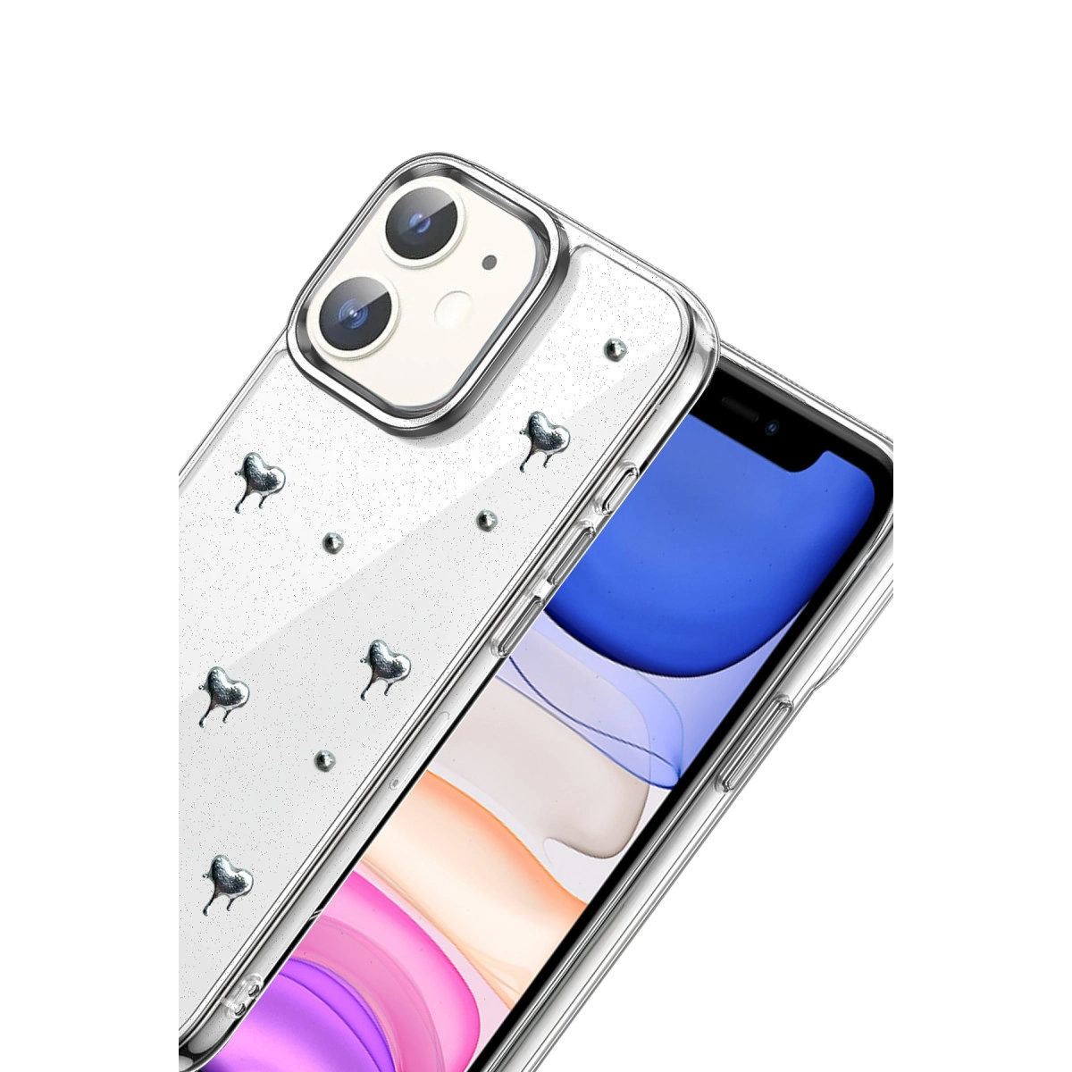Evimdeyokyok Apple İphone 11 Fiyonk Desenli Kapak - Desen 1