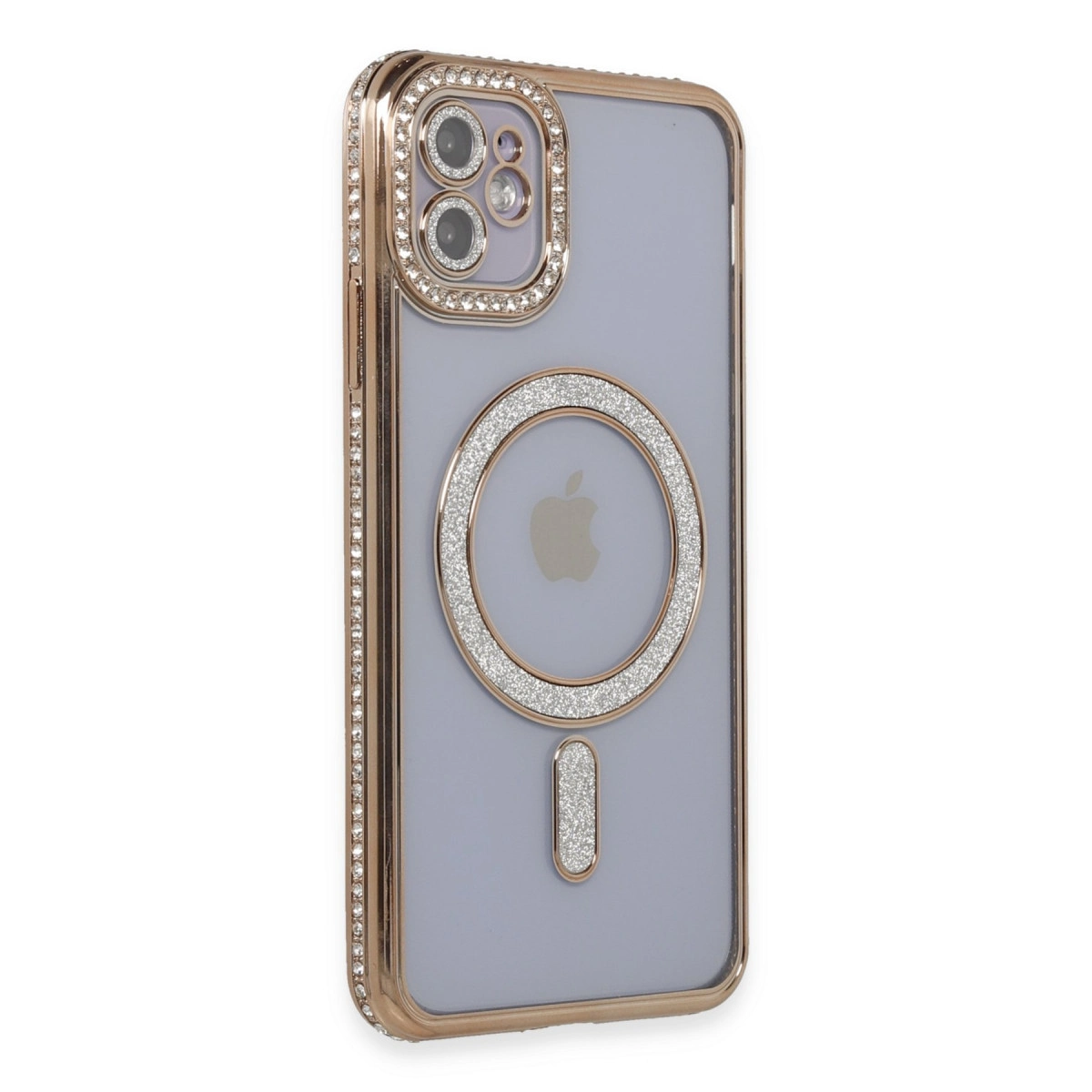 Evimdeyokyok Apple İphone 11 Kılıf Joke Simli Magneticsafe Kılıf - Gold