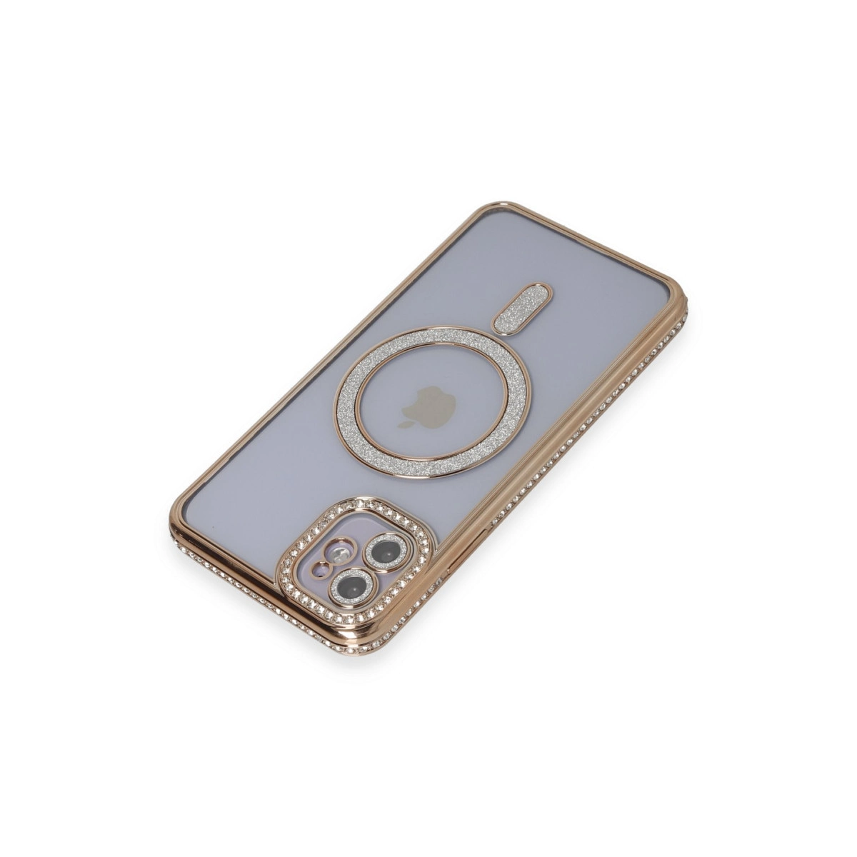 Evimdeyokyok Apple İphone 11 Kılıf Joke Simli Magneticsafe Kılıf - Gold