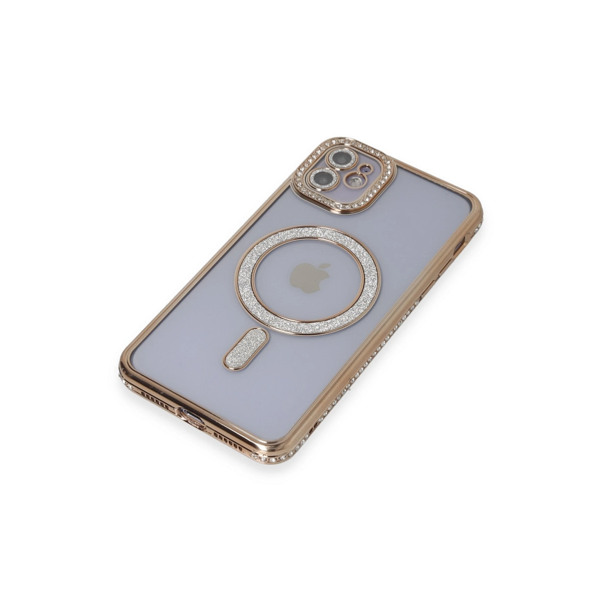 Evimdeyokyok Apple İphone 11 Kılıf Joke Simli Magneticsafe Kılıf - Gold