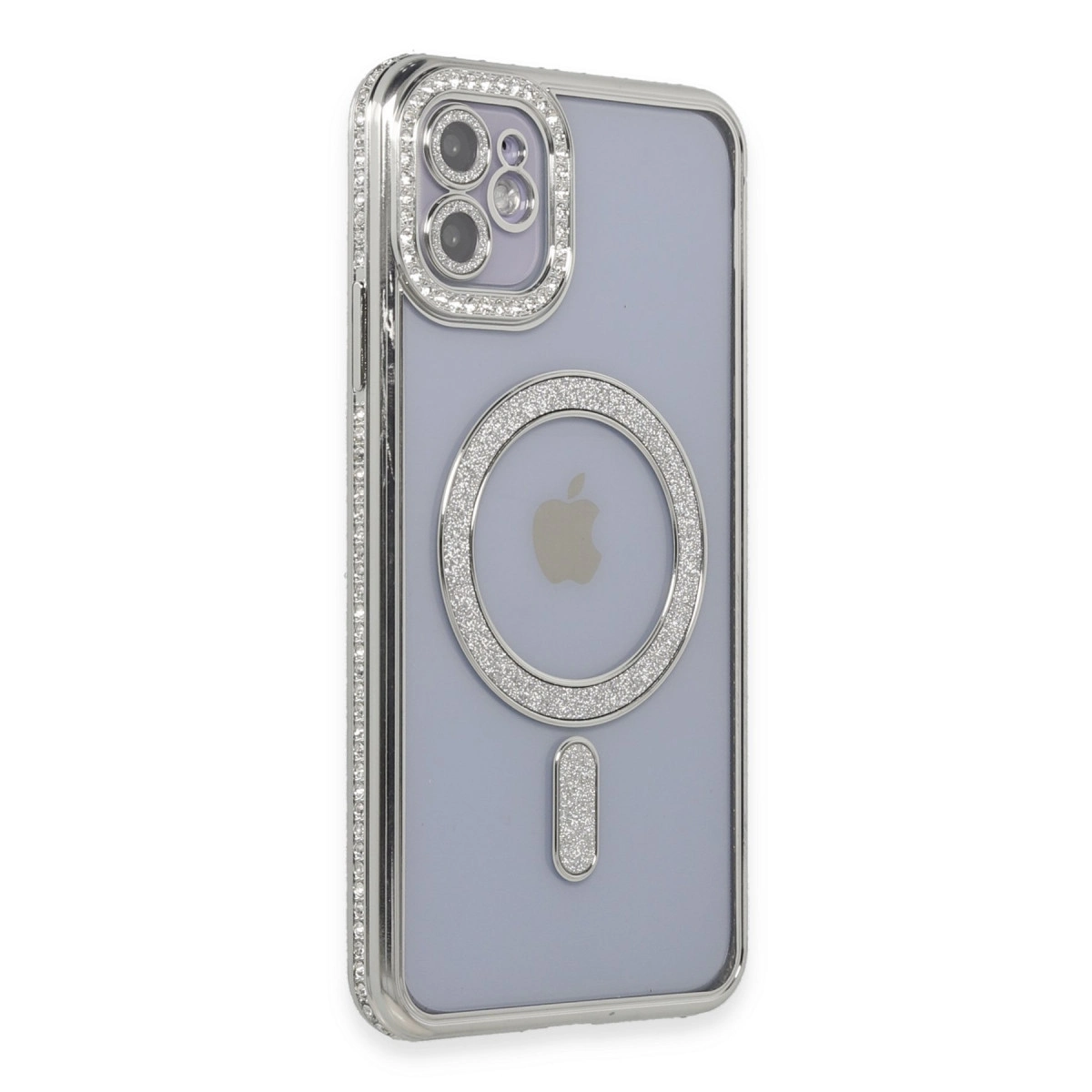 Evimdeyokyok Apple İphone 11 Kılıf Joke Simli Magneticsafe Kılıf - Gümüş