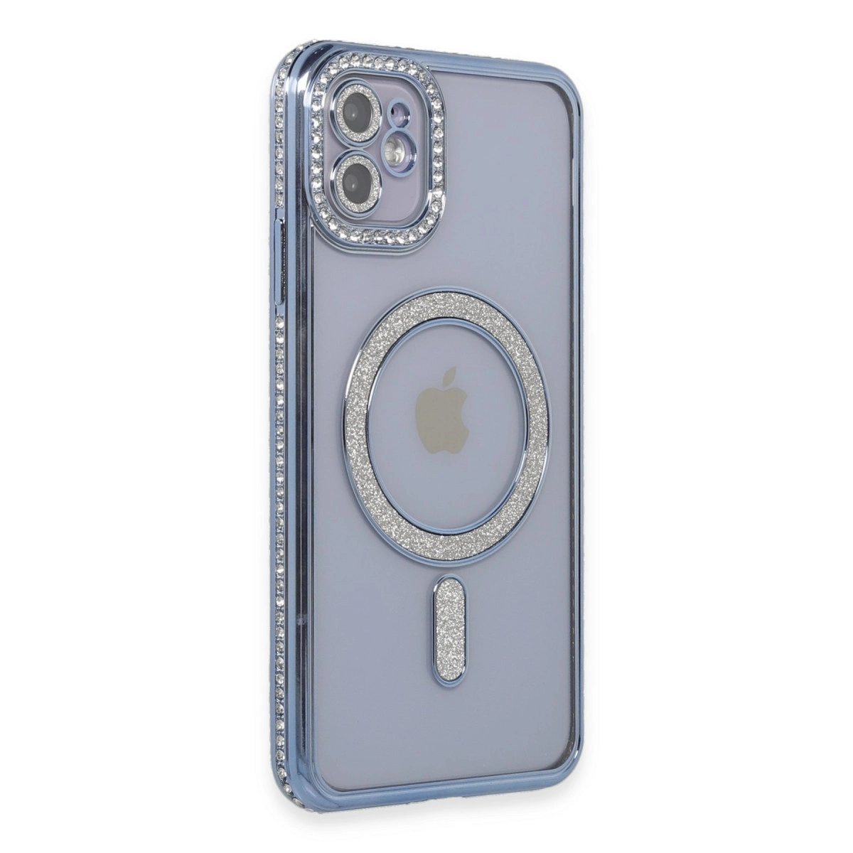 Evimdeyokyok Apple İphone 11 Kılıf Joke Simli Magneticsafe Kılıf - Mavi